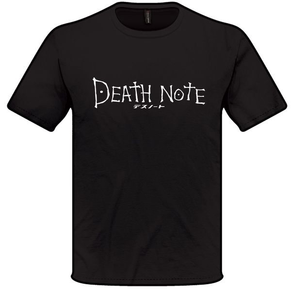 100% cotton print mens summer death note anime t-shirt s - xxl tee shirt