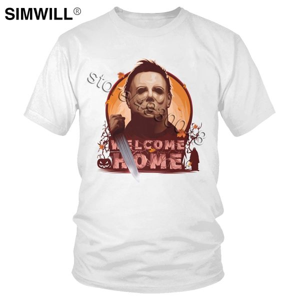 trendy men cotton halloween neighborhood creep tee short sleeved michael myers t-shirt come home t shirts brother gift apparel
trendy men cotton halloween neighborhood creep tee short sleeved michael myers t-shirt come home t shirts brother gift apparel