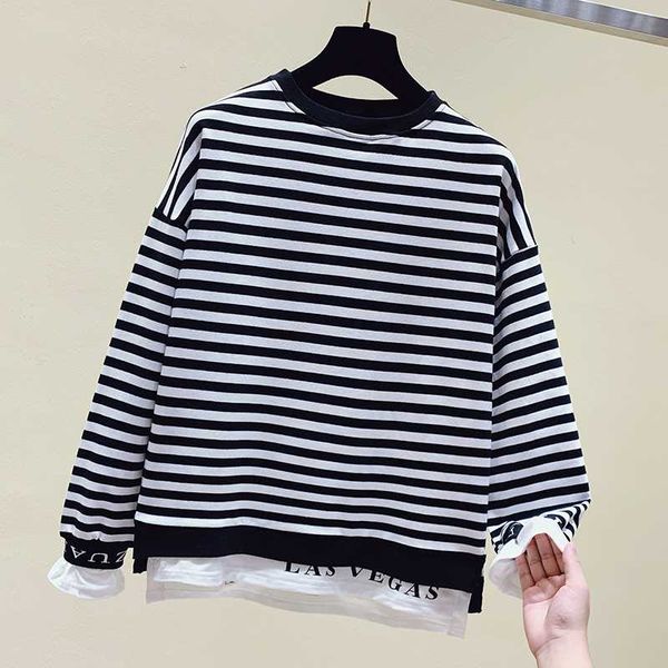 women's hoodies & sweatshirts fashion casual striped sweatshirt 2021 cloth fall harajuku college style letter print ruffled patchwork, Black
women's hoodies & sweatshirts fashion casual striped sweatshirt 2021 cloth fall harajuku college style letter print ruffled patchwork, Black