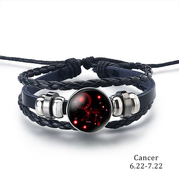 charm bracelets 2021 fashion vintage handwork weave 12 constellation leather for women zodiac multilayer couple bracelet, Golden;silver
charm bracelets 2021 fashion vintage handwork weave 12 constellation leather for women zodiac multilayer couple bracelet, Golden;silver