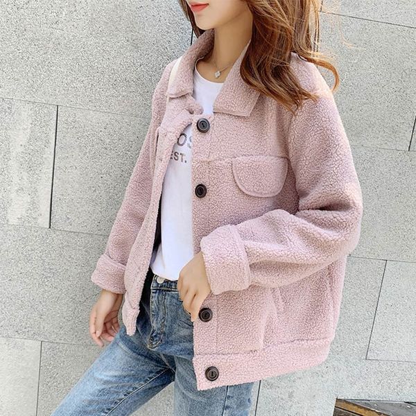 lamb fur coat women short fashion jacket 2020 autumn winter new faux fur coats female pink casual warm ladies outwear, Black
lamb fur coat women short fashion jacket 2020 autumn winter new faux fur coats female pink casual warm ladies outwear, Black