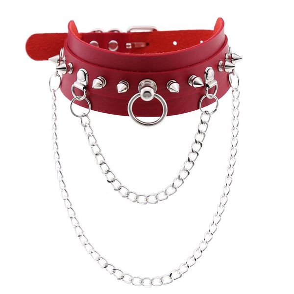 fashion gothic necklace punk choker collar goth silver color chain pendant necklace women leather emo kawaii witch rave jewelry, Blue;red
fashion gothic necklace punk choker collar goth silver color chain pendant necklace women leather emo kawaii witch rave jewelry, Blue;red