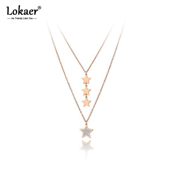 chokers lokaer bohemia double layer cz crystal star charm pendant necklaces for women stainless steel summer choker necklace n20213, Golden;silver
chokers lokaer bohemia double layer cz crystal star charm pendant necklaces for women stainless steel summer choker necklace n20213, Golden;silver