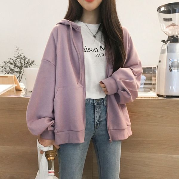fashion women hooded sweatshirts zipper hoodies long sleeve girl pockets winter autumn solid color coats female, Black
fashion women hooded sweatshirts zipper hoodies long sleeve girl pockets winter autumn solid color coats female, Black