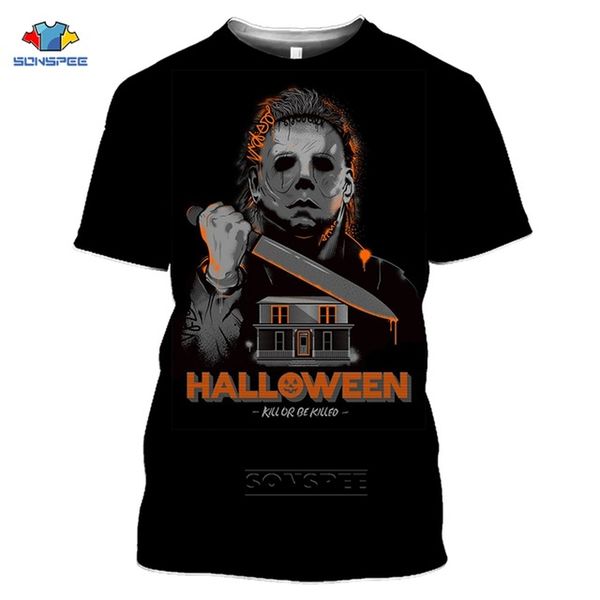 horror friends pennywise michael myers jason halloween summer men 3d print shirts anime comics anime men clothing