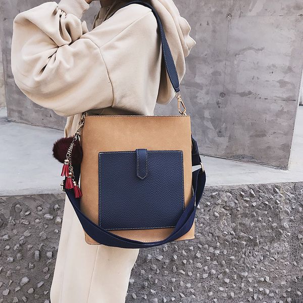 color matching bucket bag 2020 new style big bag tote small and large shoulder
color matching bucket bag 2020 new style big bag tote small and large shoulder