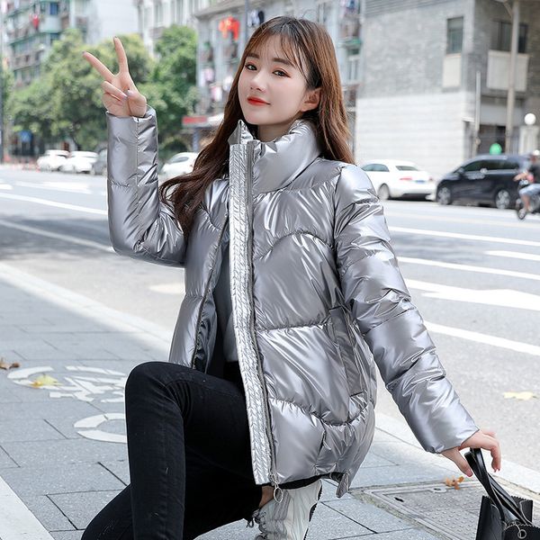 2020 new women's parkas korean sustans padded clothes for women with bright face and loose stand collar padded jacket m-3xl, Black
2020 new women's parkas korean sustans padded clothes for women with bright face and loose stand collar padded jacket m-3xl, Black
