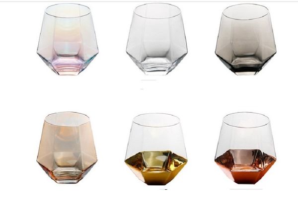 2021 household glass juice milk cup creative crystal diamond cup painted with gold edged six edged whisky glass 003
2021 household glass juice milk cup creative crystal diamond cup painted with gold edged six edged whisky glass 003