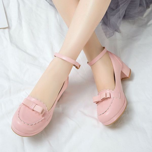 coolulu lolita shoes women closed toe mid block heel pumps ankle strap spring/autumn pumps with bow ladiepumps size 33-43, Black
coolulu lolita shoes women closed toe mid block heel pumps ankle strap spring/autumn pumps with bow ladiepumps size 33-43, Black