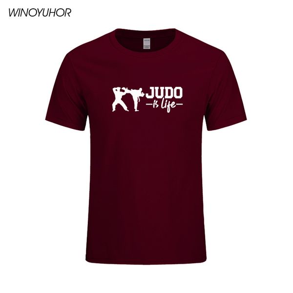 judo is life men's t-shirt t shirt men summer new short sleeve o neck cotton tshirt casual tee camisetas masculina