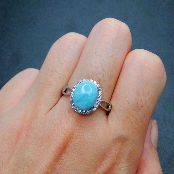 cluster rings natural gems blue larimar stone cocktail ring wedding bands anillos mujer bijoux real 925 sterling silver (size 8*10mm), Golden;silver
cluster rings natural gems blue larimar stone cocktail ring wedding bands anillos mujer bijoux real 925 sterling silver (size 8*10mm), Golden;silver