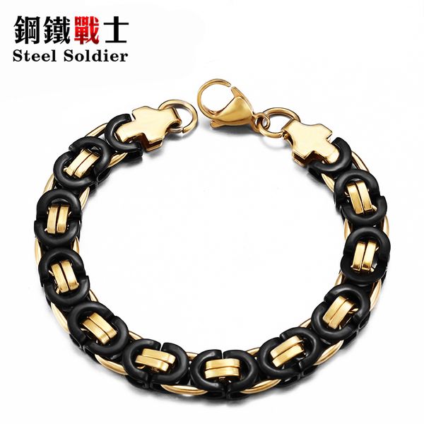 steel solider stainless steel gothic bracelet men punk biker rock jewelry byzantine chain link for women and men, Golden;silver
steel solider stainless steel gothic bracelet men punk biker rock jewelry byzantine chain link for women and men, Golden;silver