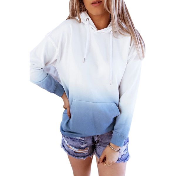 women casual gradient print hooded hoodie long sleeve drawstring sweatshirts with kangaroo pocket fall sweatshirts pullovers, Black
women casual gradient print hooded hoodie long sleeve drawstring sweatshirts with kangaroo pocket fall sweatshirts pullovers, Black