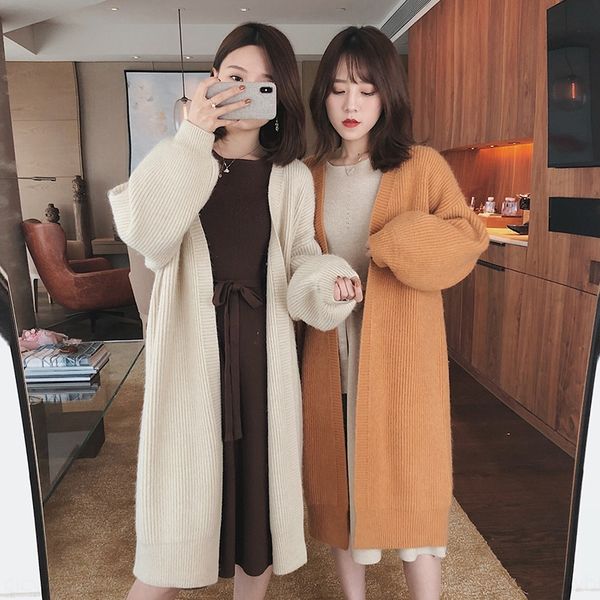 women's sweater 2020 autumn and sweater coat winter new korean style loose lazy style mid-length knitted cardigan coat women's fre, White;black
women's sweater 2020 autumn and sweater coat winter new korean style loose lazy style mid-length knitted cardigan coat women's fre, White;black
