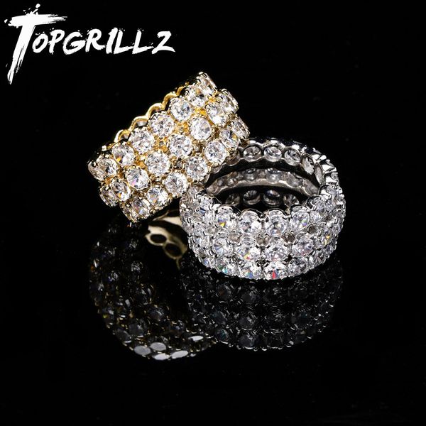 cluster rings rillz 3 row solitaire men's ring copper charm gold silver color cubic zircon iced fashion hip hop jewelry for men, Golden;silver
cluster rings rillz 3 row solitaire men's ring copper charm gold silver color cubic zircon iced fashion hip hop jewelry for men, Golden;silver