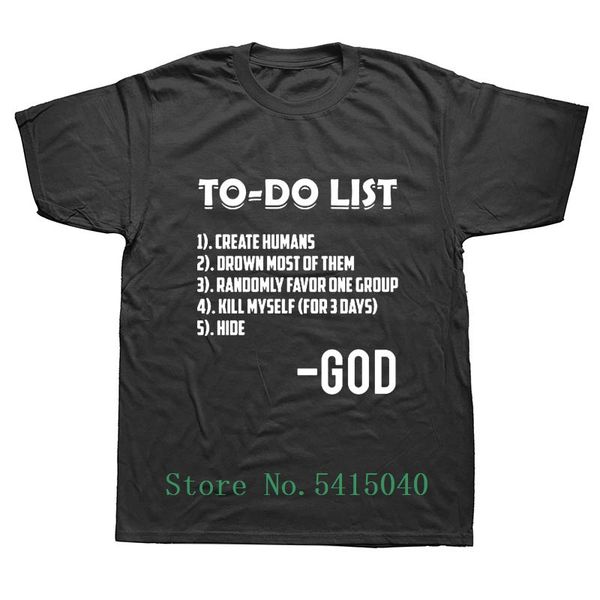 god's to do list atheism atheist t-shirt humor streetwear short sleeve summer 100% cotton 3d t shirts
god's to do list atheism atheist t-shirt humor streetwear short sleeve summer 100% cotton 3d t shirts