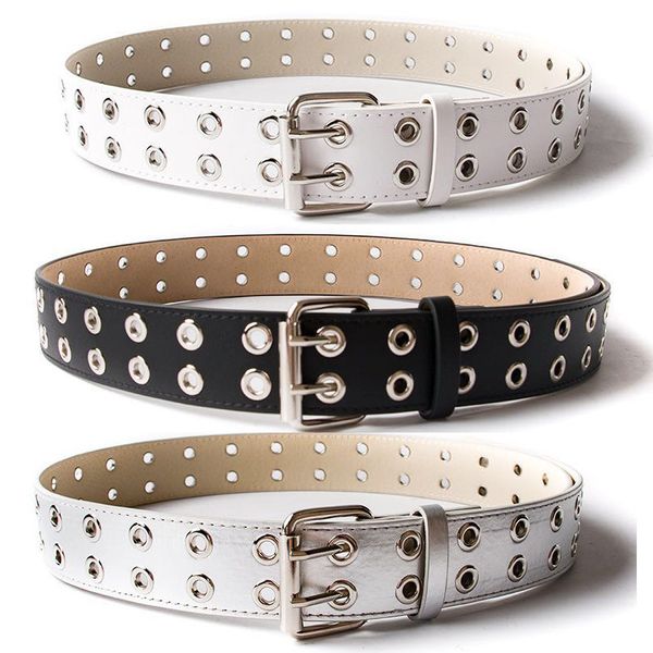 double eyelet punk pu belt men women fashion pant clothing decoration pin buckle neutral/for both men and women faux leather lap, Black;brown
double eyelet punk pu belt men women fashion pant clothing decoration pin buckle neutral/for both men and women faux leather lap, Black;brown