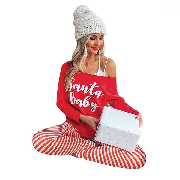 sets letter geometric long sleeve o-neck tshirt casual trousers ladies casual home pajamas sets women christmas pajama, Black;red
sets letter geometric long sleeve o-neck tshirt casual trousers ladies casual home pajamas sets women christmas pajama, Black;red