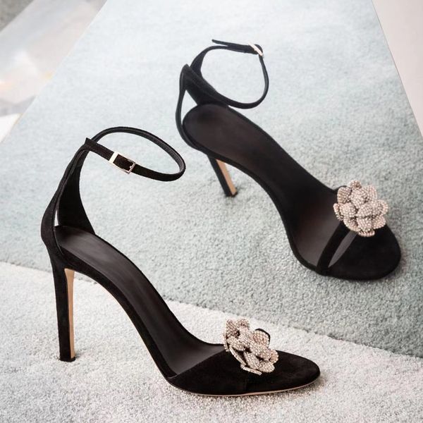 handmade women black dress sandals crystal flower decor high heels party summer shoes ankle strap lady sandalias femmes stiletto
handmade women black dress sandals crystal flower decor high heels party summer shoes ankle strap lady sandalias femmes stiletto