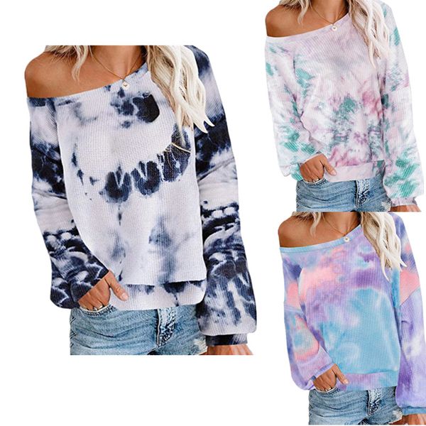 2020 осень зима tie-dye gradient женские с длинным рукавом тройники дизайнер вокруг шеи knotted причинная спорт дамы свитер s-3xl ly9101, White
2020 осень зима tie-dye gradient женские с длинным рукавом тройники дизайнер вокруг шеи knotted причинная спорт дамы свитер s-3xl ly9101, White