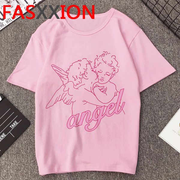 women's t-shirt vintage vogue angel t shirt women summer kawaii graphic tshirts plus size grunge oversized female, White
women's t-shirt vintage vogue angel t shirt women summer kawaii graphic tshirts plus size grunge oversized female, White