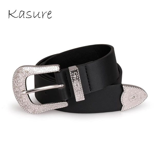 kasure female punk belts with hole adjustable black solid pu leather waistbelt silver metal buckle jeans belt, Black;brown
kasure female punk belts with hole adjustable black solid pu leather waistbelt silver metal buckle jeans belt, Black;brown