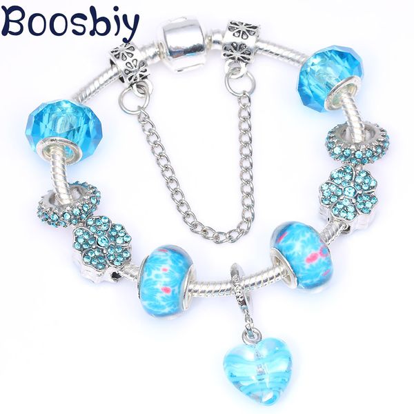 boosbiy charm bracelet & bangle with blue crystal heart beads diy fashion fine bracelet for women girls jewelry gift, Golden;silver
boosbiy charm bracelet & bangle with blue crystal heart beads diy fashion fine bracelet for women girls jewelry gift, Golden;silver