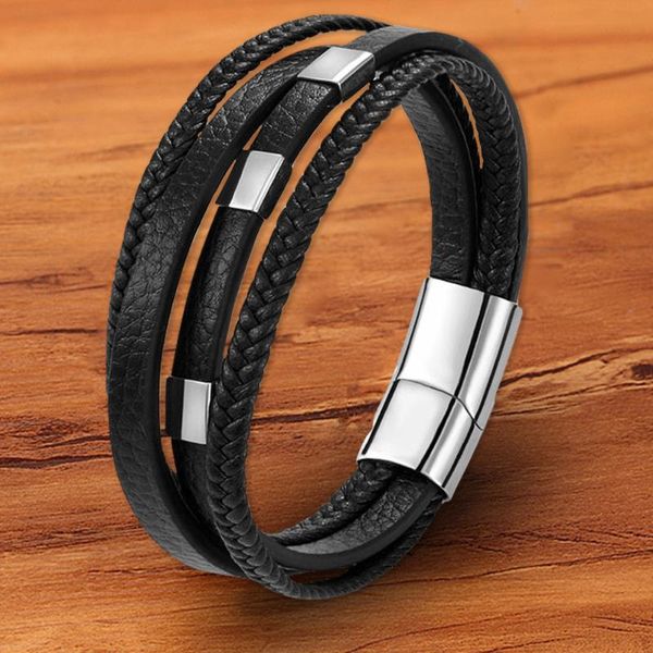 charm bracelets luxury punk friendship trendy leather bracelet for men jewelry stainless steel hip hop magnetic wholesale accessories rope, Golden;silver
charm bracelets luxury punk friendship trendy leather bracelet for men jewelry stainless steel hip hop magnetic wholesale accessories rope, Golden;silver