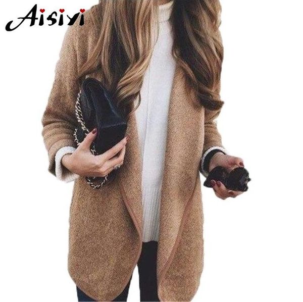 women's trench coats women woolen coat warm long sleeve turn-down collar outwear jacket ladies autumn winter casual elegant overcoat, Tan;black
women's trench coats women woolen coat warm long sleeve turn-down collar outwear jacket ladies autumn winter casual elegant overcoat, Tan;black