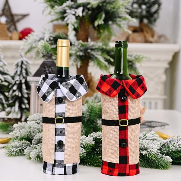 christmas decorations decoration supplies bell lapel black and white plaid wine set gift holders bottle covers navidad
christmas decorations decoration supplies bell lapel black and white plaid wine set gift holders bottle covers navidad