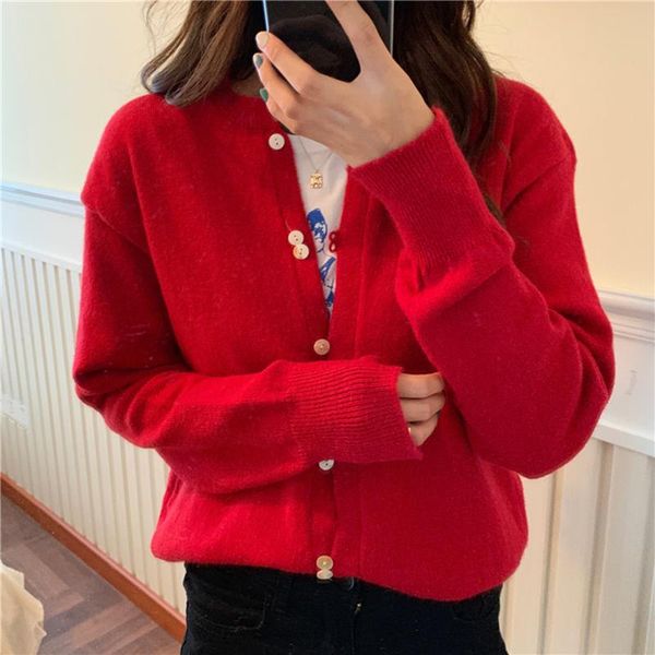 cardigan womens sweaters korean solid knitted sweater chic double-breasted button-up winter cardigan jacket coat female harajuku, White
cardigan womens sweaters korean solid knitted sweater chic double-breasted button-up winter cardigan jacket coat female harajuku, White