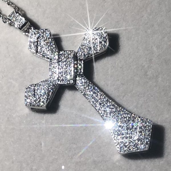 new 925 silver exquisite bible jesus cross pendant necklace for women men crucifix charm simulated platinum diamond jewelry
new 925 silver exquisite bible jesus cross pendant necklace for women men crucifix charm simulated platinum diamond jewelry
