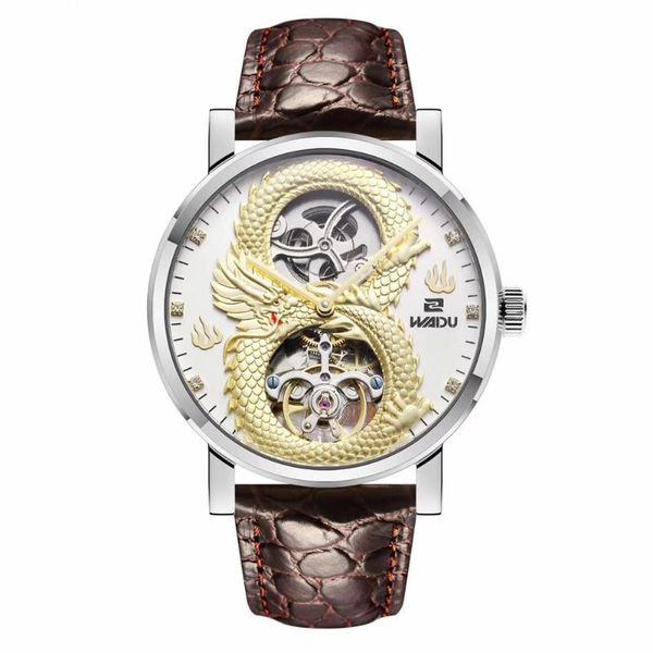 wristwatches 3 style amazing carving dragon tourbillon automatic mechanical mens watch hollow technology wrist 43mm, Slivery;brown
wristwatches 3 style amazing carving dragon tourbillon automatic mechanical mens watch hollow technology wrist 43mm, Slivery;brown