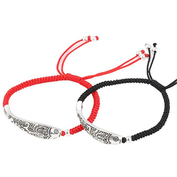 tibetan silver color fish lucky red rope bracelet for women and men adjustable handmade amulet thread bracelet jewelry gift, Golden;silver
tibetan silver color fish lucky red rope bracelet for women and men adjustable handmade amulet thread bracelet jewelry gift, Golden;silver