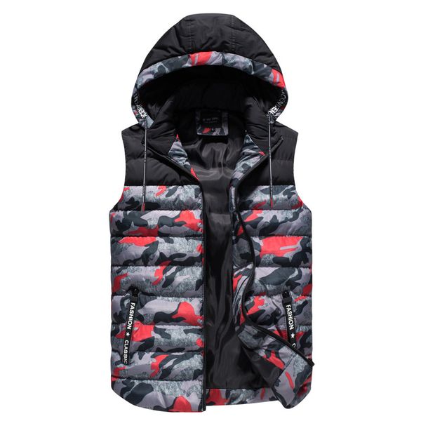 new women vests detachable hooded camouflage patchwork waistcoat warm down feather female sleeveless, Black;white
new women vests detachable hooded camouflage patchwork waistcoat warm down feather female sleeveless, Black;white