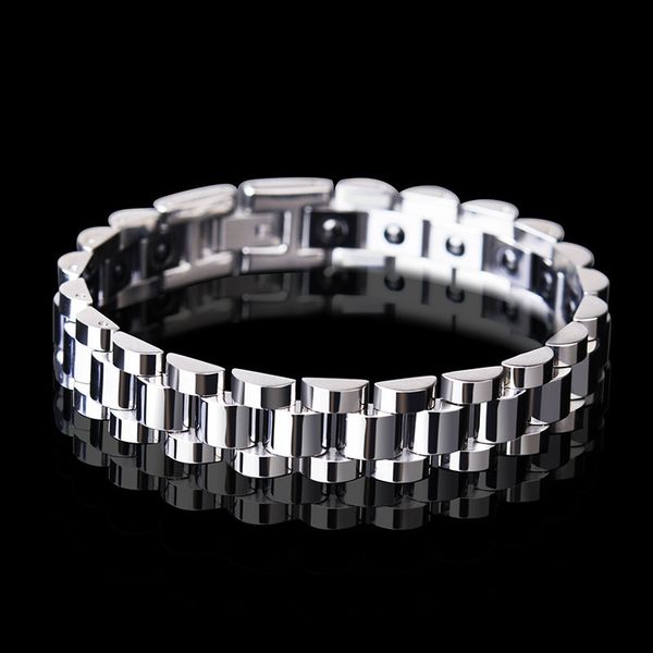 gold silver color tungsten carbide bracelets cool steel energy balance health care biker bracelets for man women lover jewelry, Black
gold silver color tungsten carbide bracelets cool steel energy balance health care biker bracelets for man women lover jewelry, Black