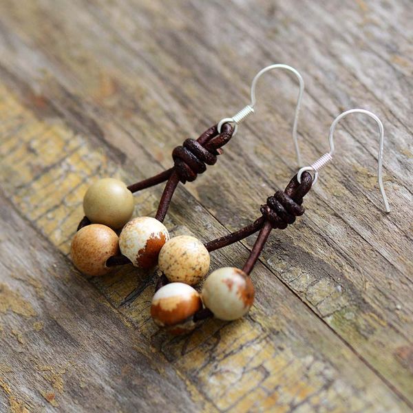 women earrings natural stones vintage leather dangle earrings designer bohemia earrings european ethnic jewelry dropship
women earrings natural stones vintage leather dangle earrings designer bohemia earrings european ethnic jewelry dropship