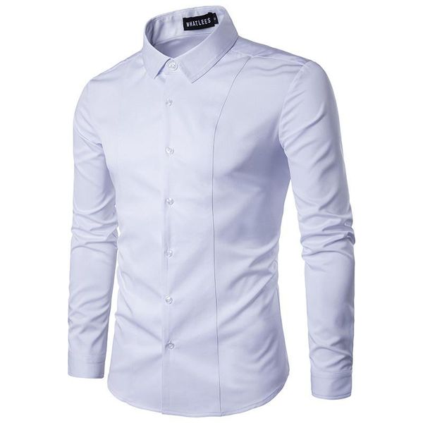 2020 luxury fashion mens designer men shirts man lapel long sleeves men's clothing youth solid color leisure shirt e91203, White;black
2020 luxury fashion mens designer men shirts man lapel long sleeves men's clothing youth solid color leisure shirt e91203, White;black