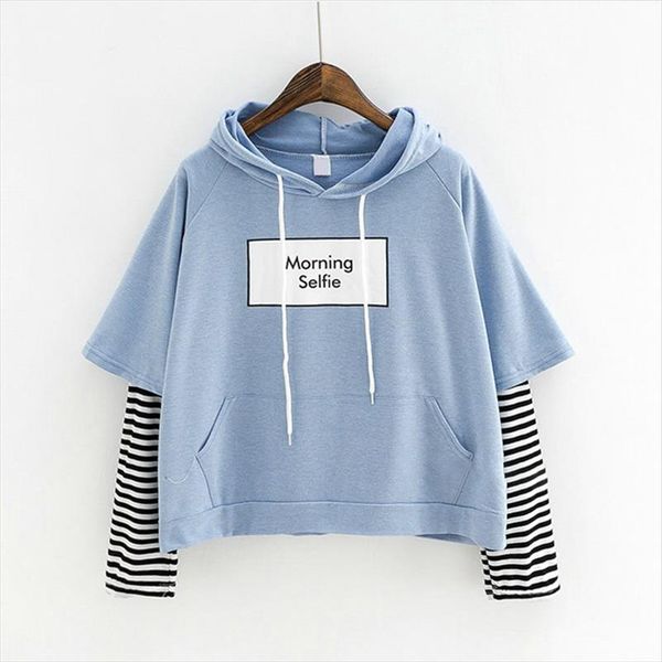 2020 new spring womens hoody sweatshirt fashion striped sleeve patchwork casual hoodies cotton spring kpop harajuku exo clothes, Black
2020 new spring womens hoody sweatshirt fashion striped sleeve patchwork casual hoodies cotton spring kpop harajuku exo clothes, Black