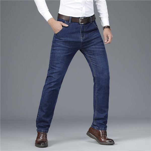 men's jeans 2021 autumn winter business straight loose casual trousers stretch middle-aged fashion long denim pants, Blue
men's jeans 2021 autumn winter business straight loose casual trousers stretch middle-aged fashion long denim pants, Blue