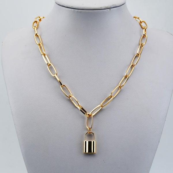 women's jewelry gold color rock choker lock necklace chain lock punk jewelry key padlock pendant necklace for women gift, Silver
women's jewelry gold color rock choker lock necklace chain lock punk jewelry key padlock pendant necklace for women gift, Silver