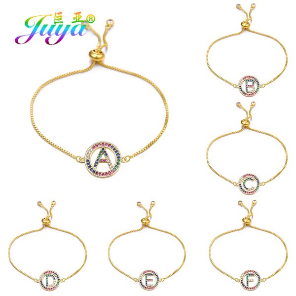 charm bracelets juya rainbow zircon 26 alphabet letters bracelet femme a-z initial adjustable chain for women men, Golden;silver
charm bracelets juya rainbow zircon 26 alphabet letters bracelet femme a-z initial adjustable chain for women men, Golden;silver