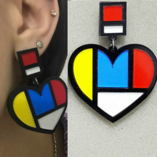 stud club love colorful geometric heart earring fashion multi color acrylic earrings for women jewelry pendientes mujer moda, Golden;silver
stud club love colorful geometric heart earring fashion multi color acrylic earrings for women jewelry pendientes mujer moda, Golden;silver