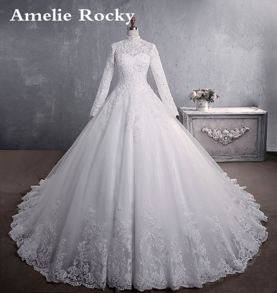 vestidos de noiva 2020 new elegant princess bride dress vintage muslim wedding dress long high neck lace beading wedding gown, Blue;red
vestidos de noiva 2020 new elegant princess bride dress vintage muslim wedding dress long high neck lace beading wedding gown, Blue;red