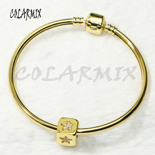 6 pcs gold color bangle fahsion cube zircon charms cube charms jewelry bangle gift for lady 50275, Golden;silver
6 pcs gold color bangle fahsion cube zircon charms cube charms jewelry bangle gift for lady 50275, Golden;silver
