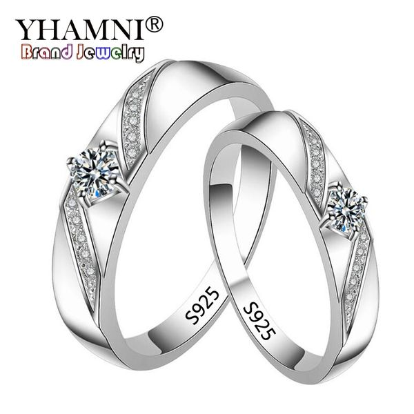 yhamni 100% solid 925 silver ring fashion couple ring for men and women engagement wedding fine jewelry gift wholesale yr286, Slivery;golden
yhamni 100% solid 925 silver ring fashion couple ring for men and women engagement wedding fine jewelry gift wholesale yr286, Slivery;golden
