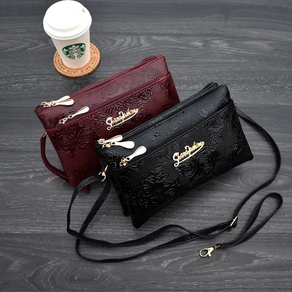 women's wallet four zipper long clutch bag 3d knurling retro leather purse sac femme portfel damski wristlet kadn phone wallet c0922, Red;black
women's wallet four zipper long clutch bag 3d knurling retro leather purse sac femme portfel damski wristlet kadn phone wallet c0922, Red;black