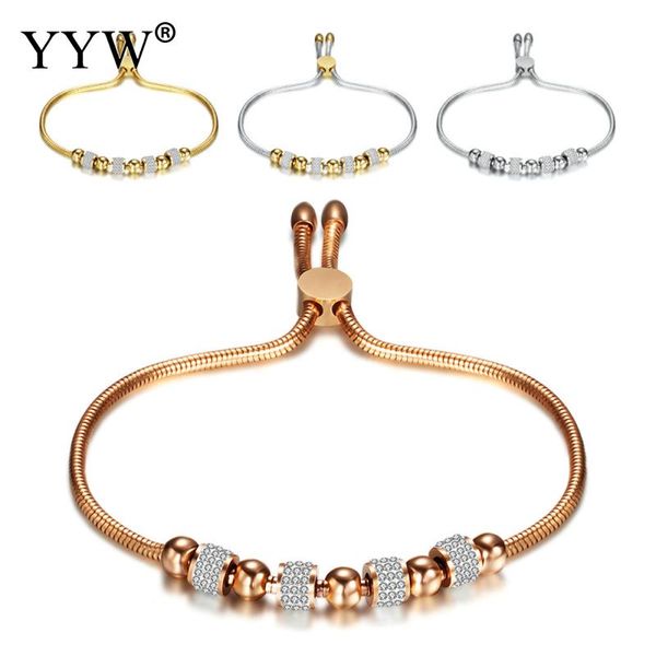 yyw 2020 adjustable stainless steel bracelet making chain bracelet crystal beads charm bangle for women wedding jewelry, Black
yyw 2020 adjustable stainless steel bracelet making chain bracelet crystal beads charm bangle for women wedding jewelry, Black
