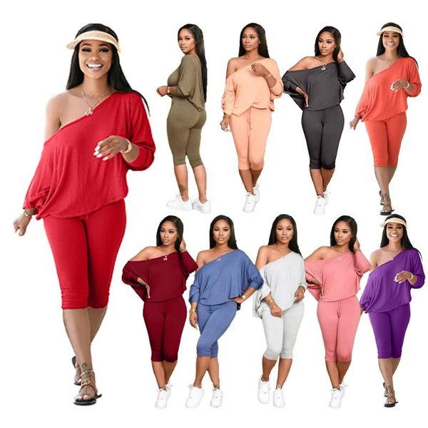 women's tracksuits 42h1533 autumn winter women casual home solid loose oblique shoulder two piece set and pants tracksuit sweatsuit out, Gray
women's tracksuits 42h1533 autumn winter women casual home solid loose oblique shoulder two piece set and pants tracksuit sweatsuit out, Gray