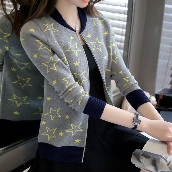 women sweater zipper 2020 new autumn and winter female sweater cardigan slim student knitted outerwear teenage girl a35, White;black
women sweater zipper 2020 new autumn and winter female sweater cardigan slim student knitted outerwear teenage girl a35, White;black
